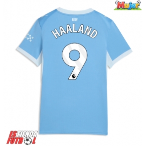 Manchester City Erling Haaland #9 Primera Equipación Mujer 2026-27 Manga Corta